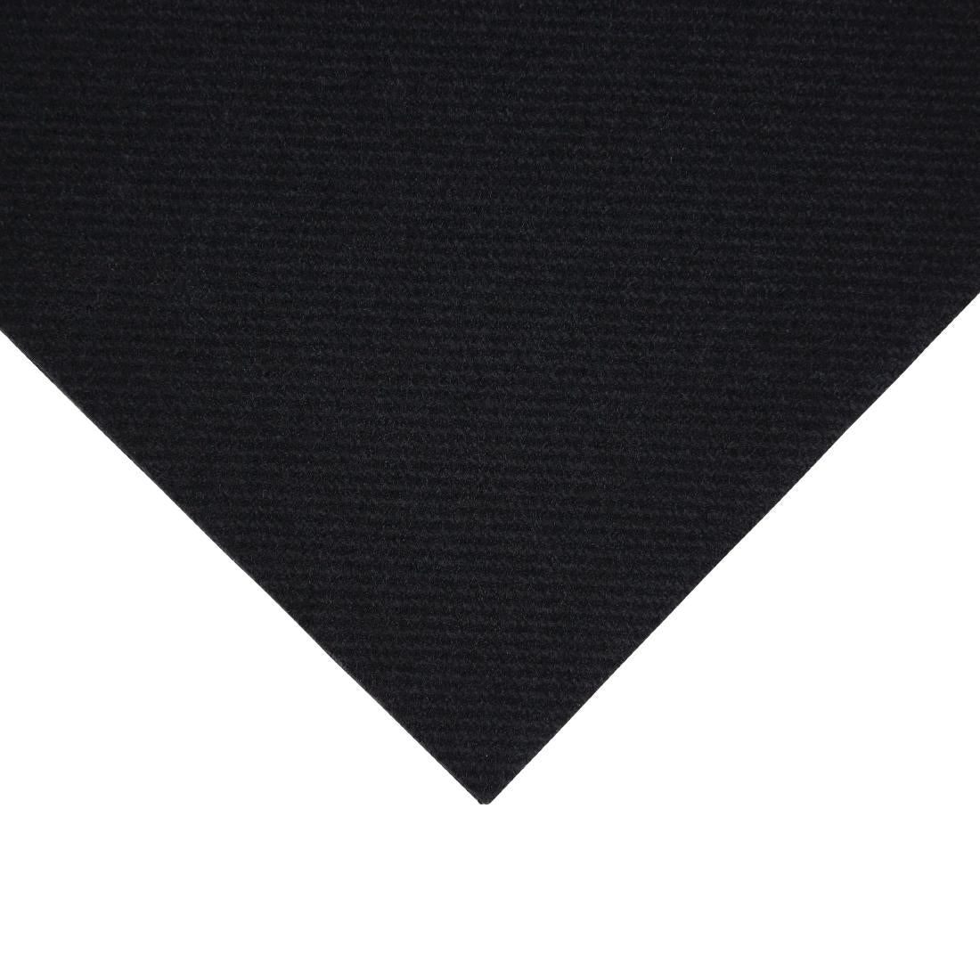 Fiesta Recyclable Premium Tablin Cocktail Napkin Black 24x24cm Airlaid 1/4 Fold (2400 Pack)