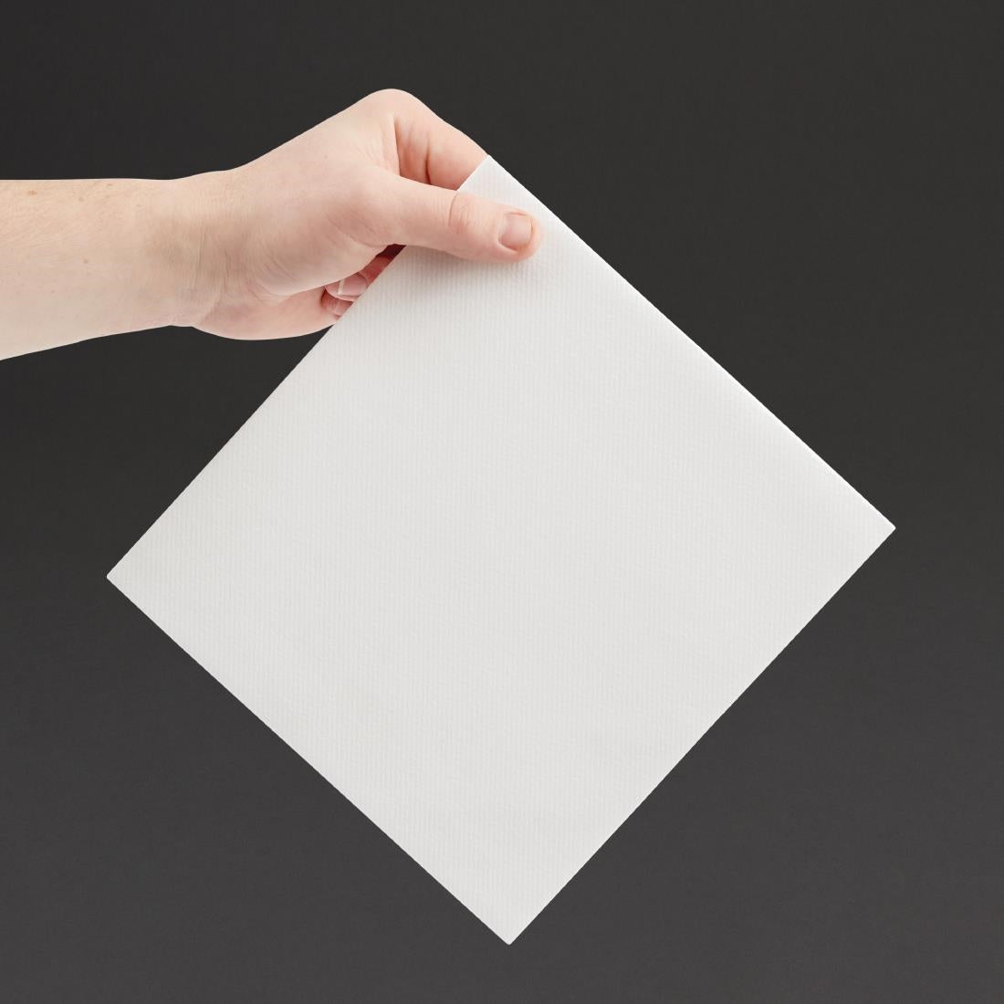 Fiesta Recyclable Premium Tablin Dinner Napkin White 40x40cm Airlaid 1/4 Fold (500 Pack)