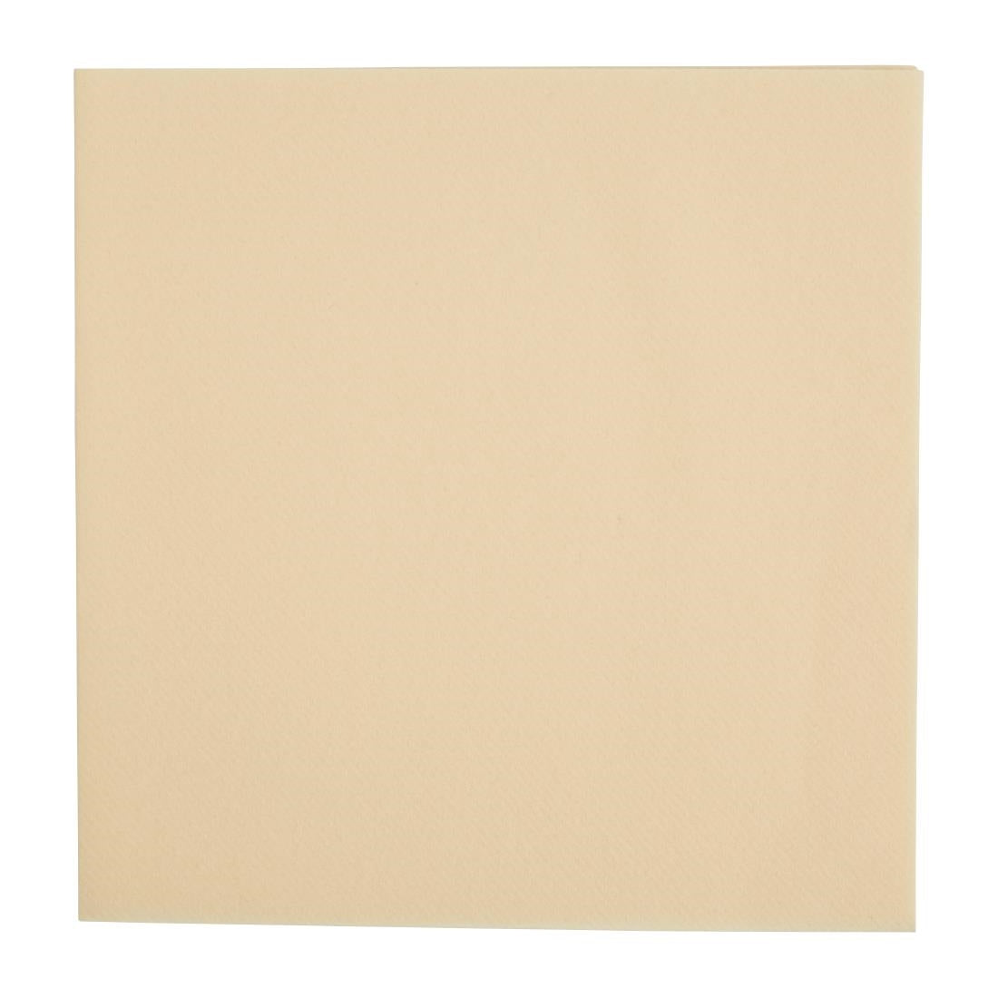 Fiesta Recyclable Premium Tablin Dinner Napkin Cream 40x40cm Airlaid 1/4 Fold (500 Pack)