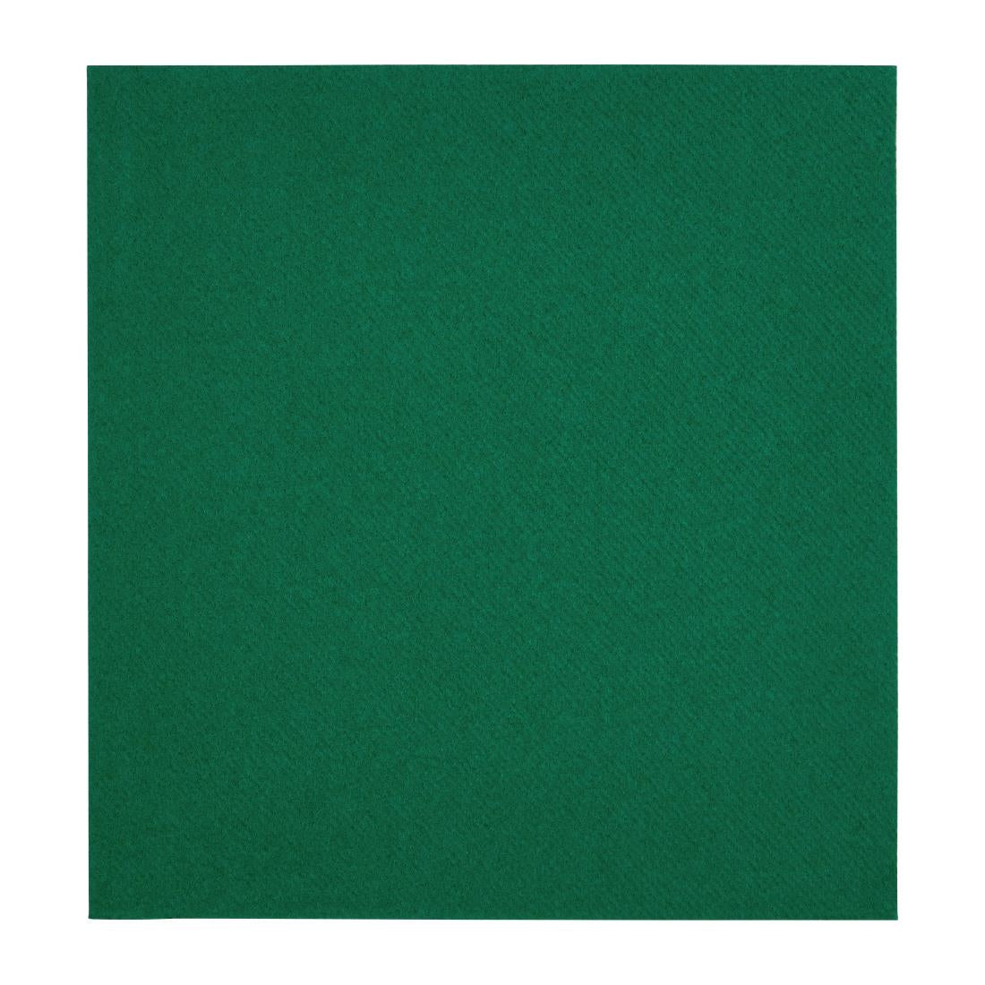 Fiesta Recyclable Premium Tablin Dinner Napkin Dark Green 40x40cm Airlaid 1/4 Fold (500 Pack)