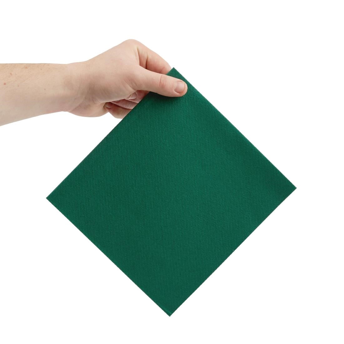 Fiesta Recyclable Premium Tablin Dinner Napkin Dark Green 40x40cm Airlaid 1/4 Fold (500 Pack)