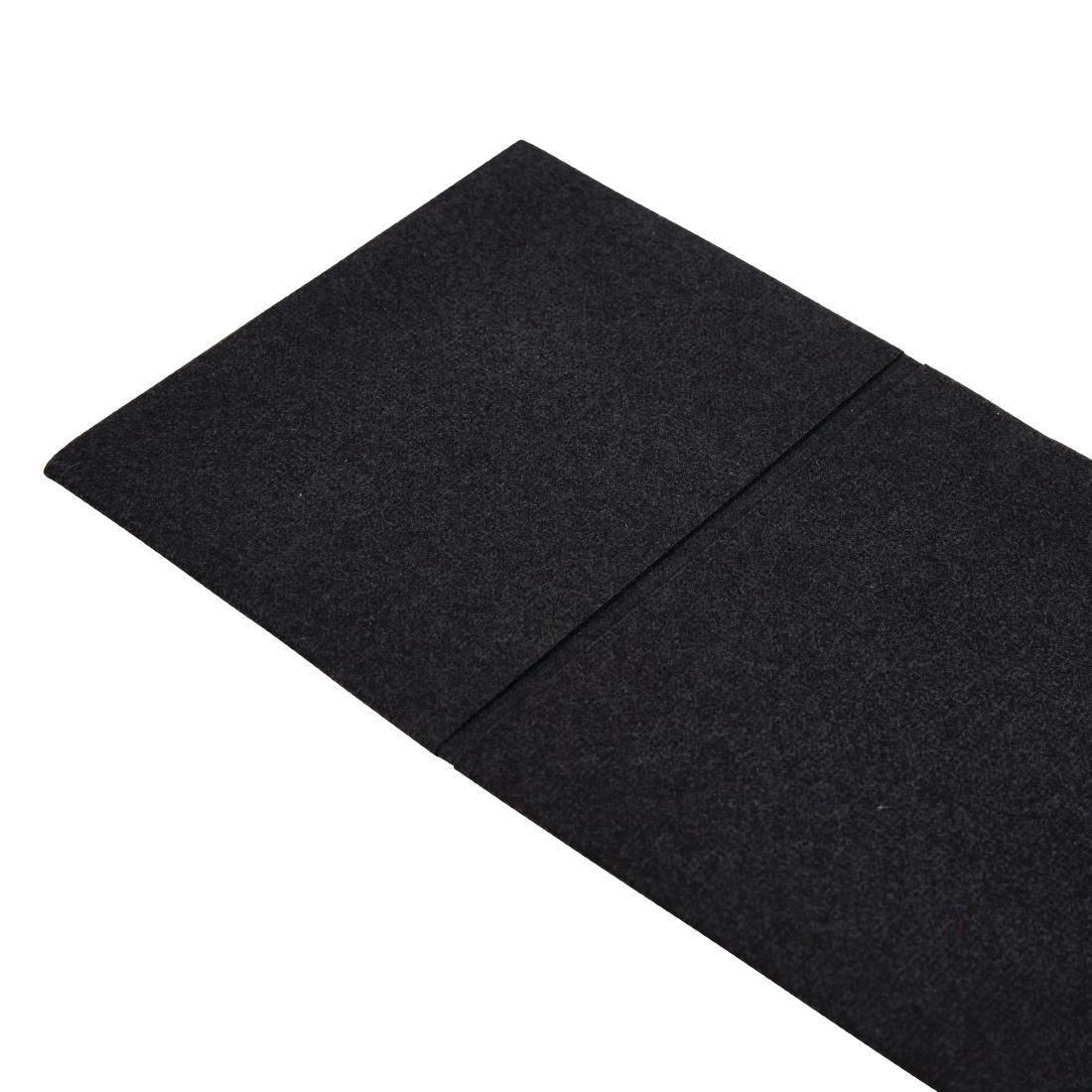 Fiesta Recyclable Premium Tablin Dinner Napkin Black 48x40cm Airlaid Pocket Fold (400 Pack)
