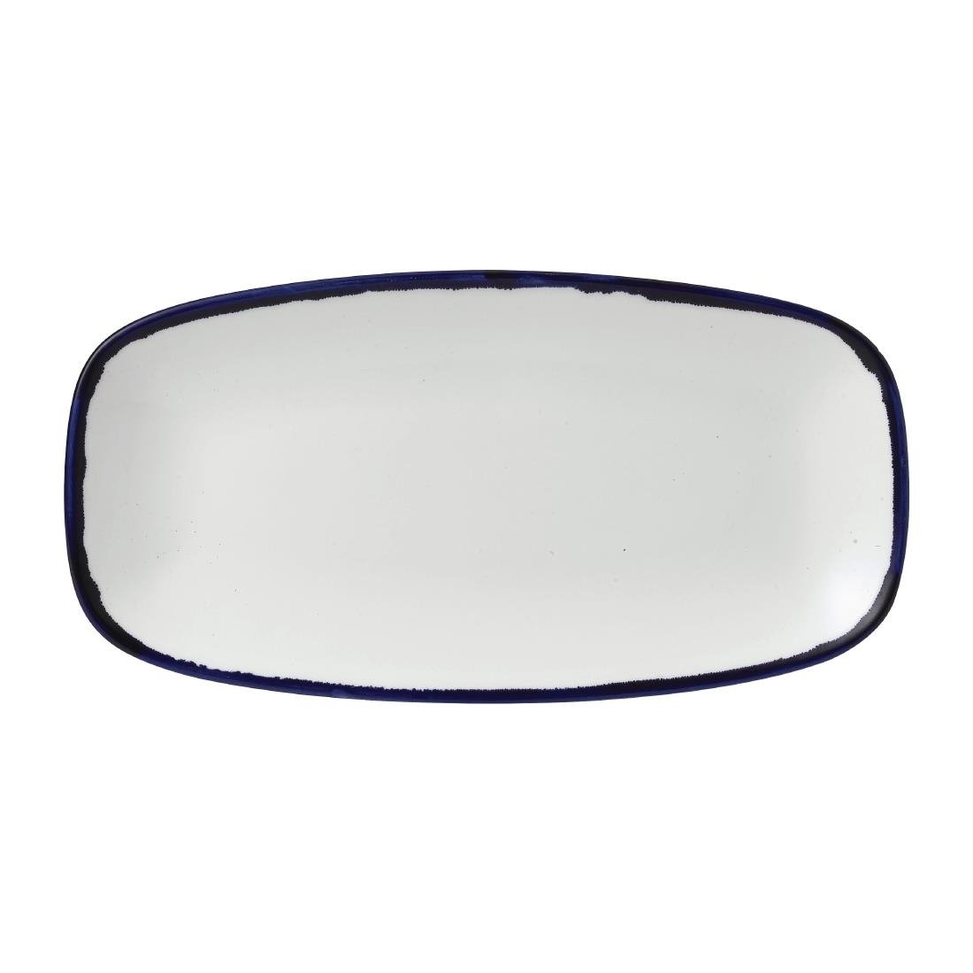 Dudson Harvest Chefs' Oblong Plates Ink 355x189mm (6 Pack)
