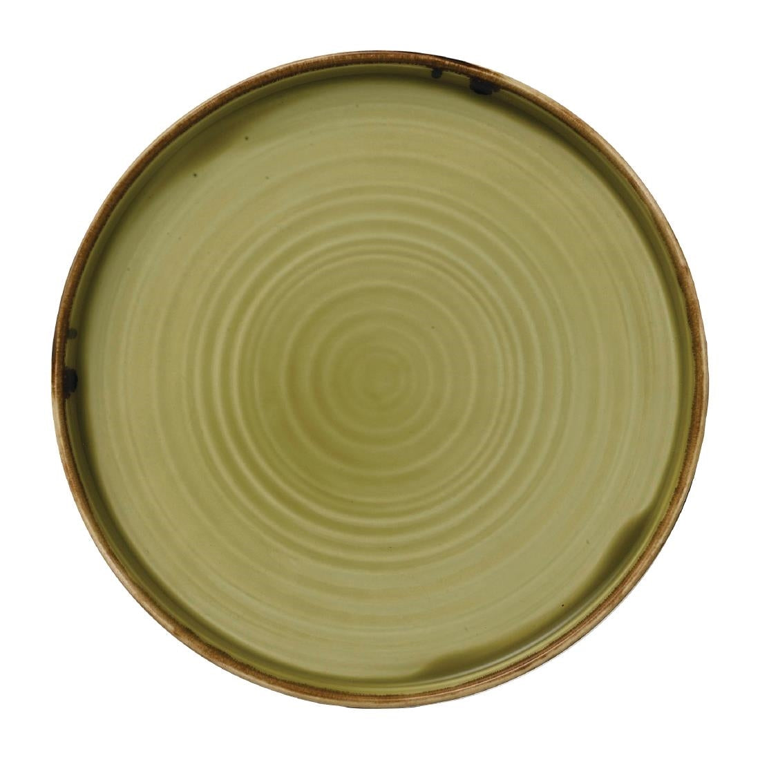 Dudson Harvest Walled Plates Green 210mm (6 Pack)