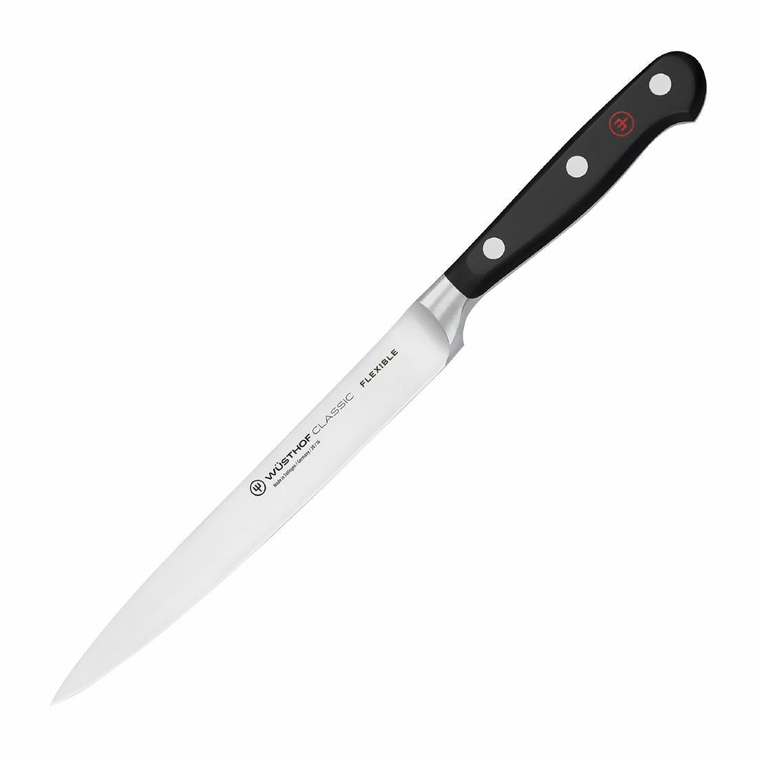 Wüsthof Classic Flexible Fish Fillet Knife Black 16cm
