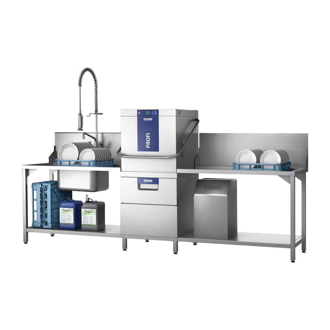Hobart Profi Dual Level Pass Through Dishwasher TLWW-10A
