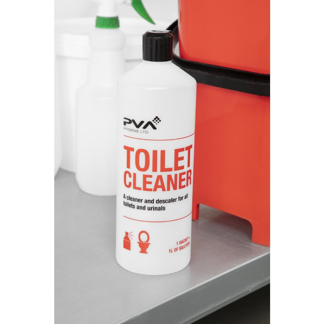 PVA Hygiene Toilet Cleaner Squeezy Bottle 1Ltr