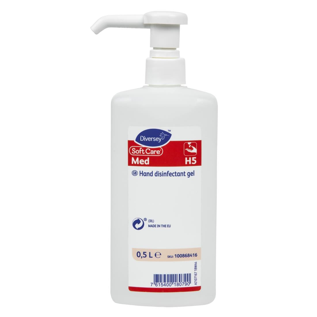 Diversey SoftCare H5 Alcohol Hand Sanitising Gel 500ml (Single Pack)