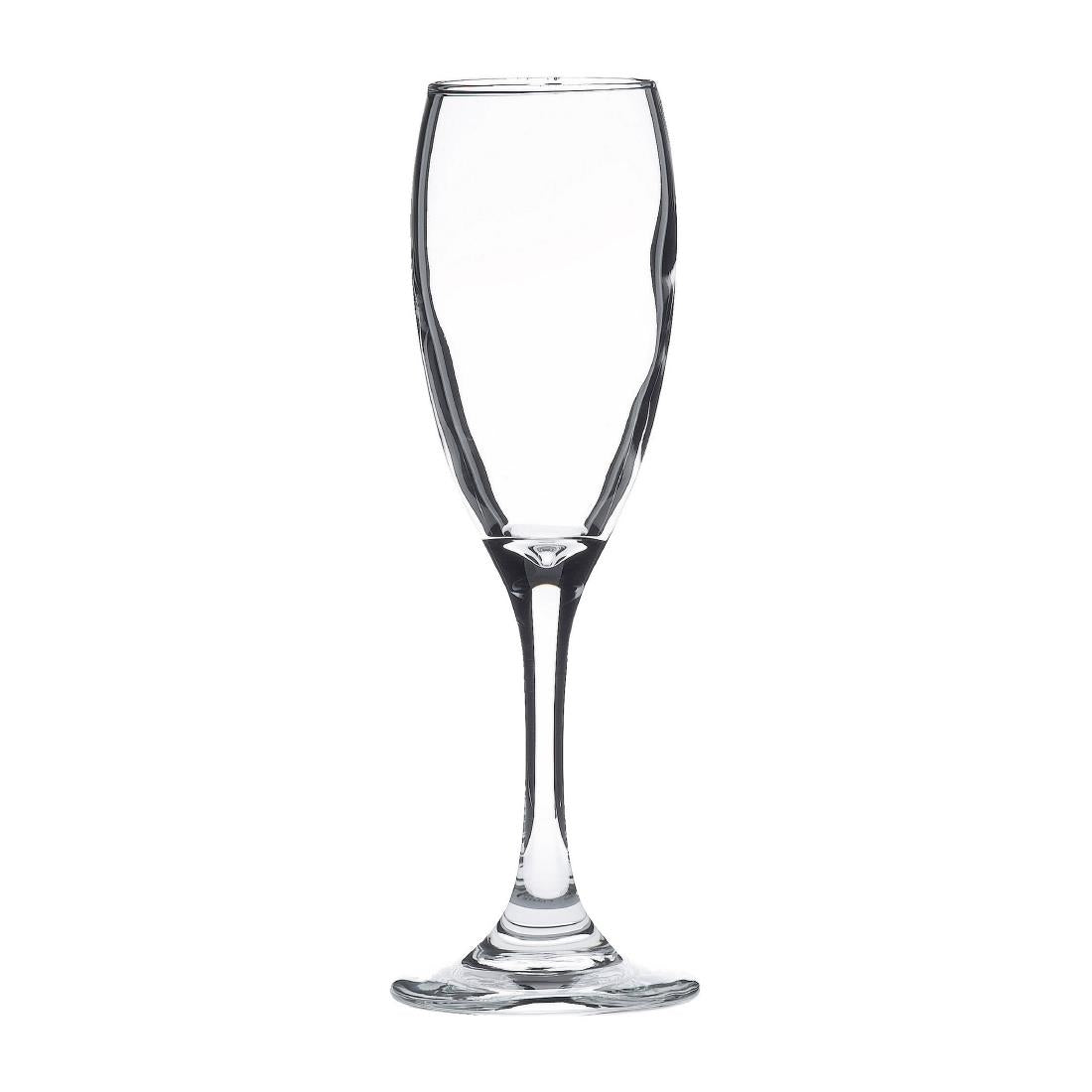 Libbey Teardrop Champagne Flutes 170ml/6oz LCE at 125ml (12 Pack)