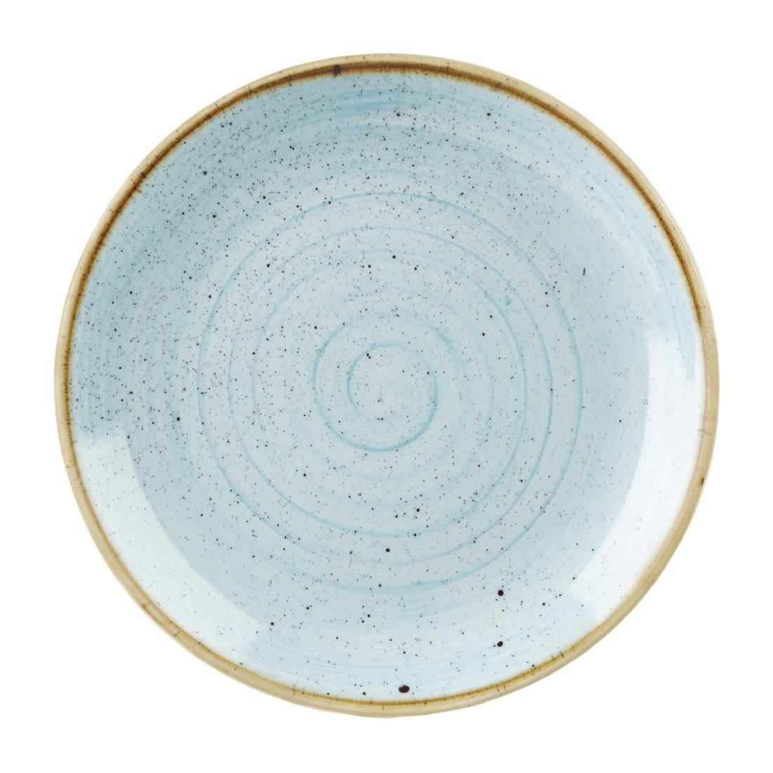 Churchill Stonecast Evolve Coupe Plates Duck Egg Blue 324mm (6 Pack)