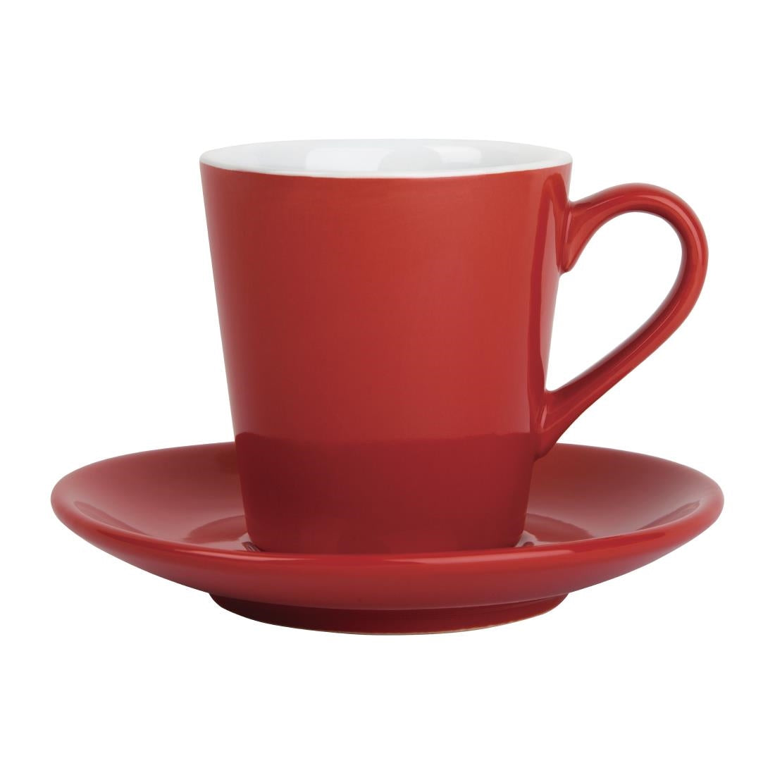 Olympia Cafe Flat White Cups Red 170ml (12 Pack)