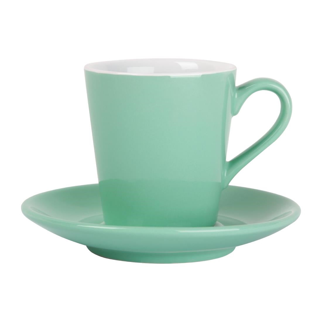 Olympia Cafe Flat White Cups Aqua 170ml (12 Pack)
