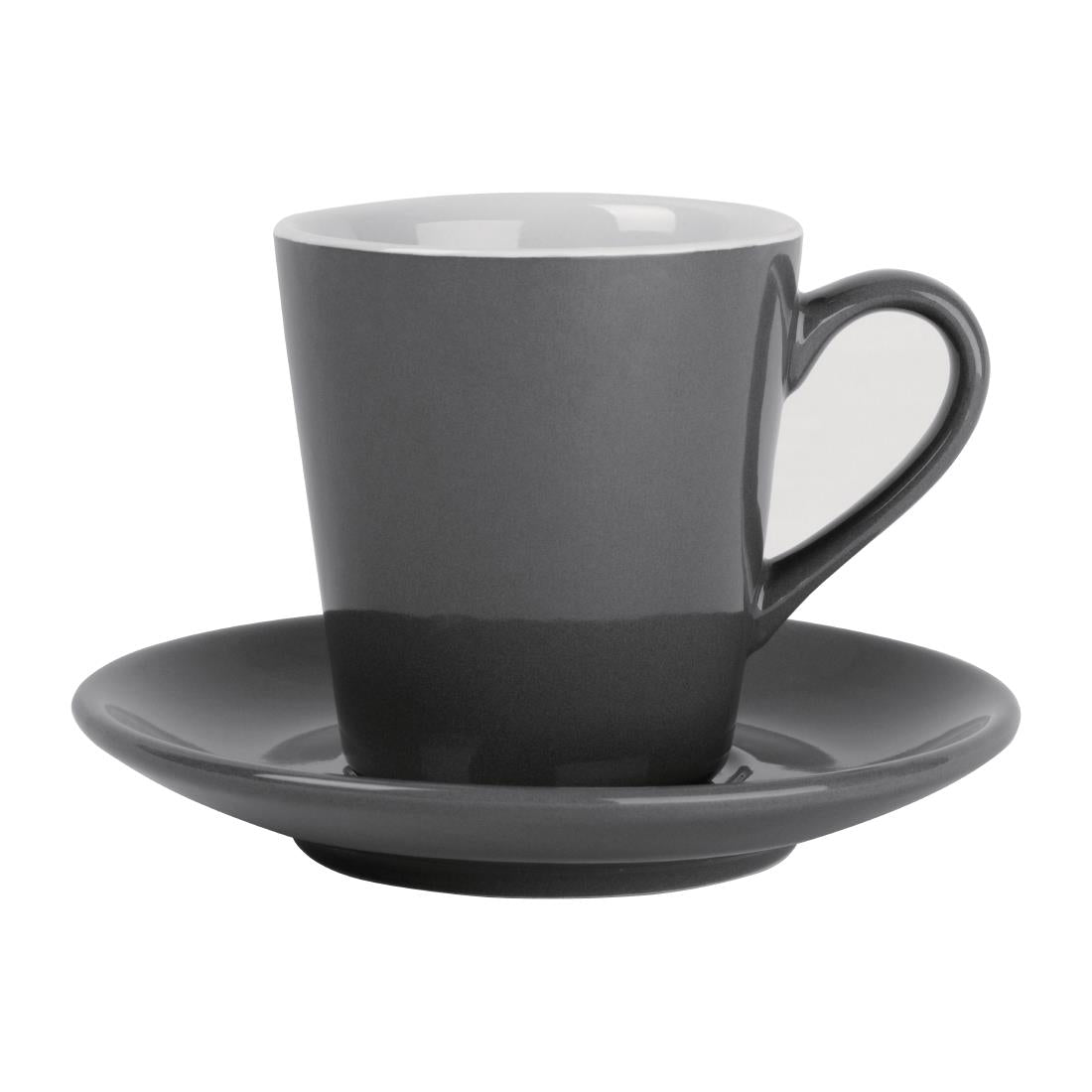 Olympia Cafe Charcoal Saucers 131mm (12 Pack)