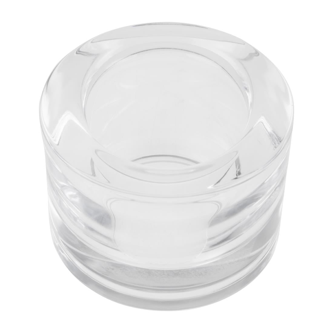 Utopia Chunky Clear Tealight Holders (12 Pack)