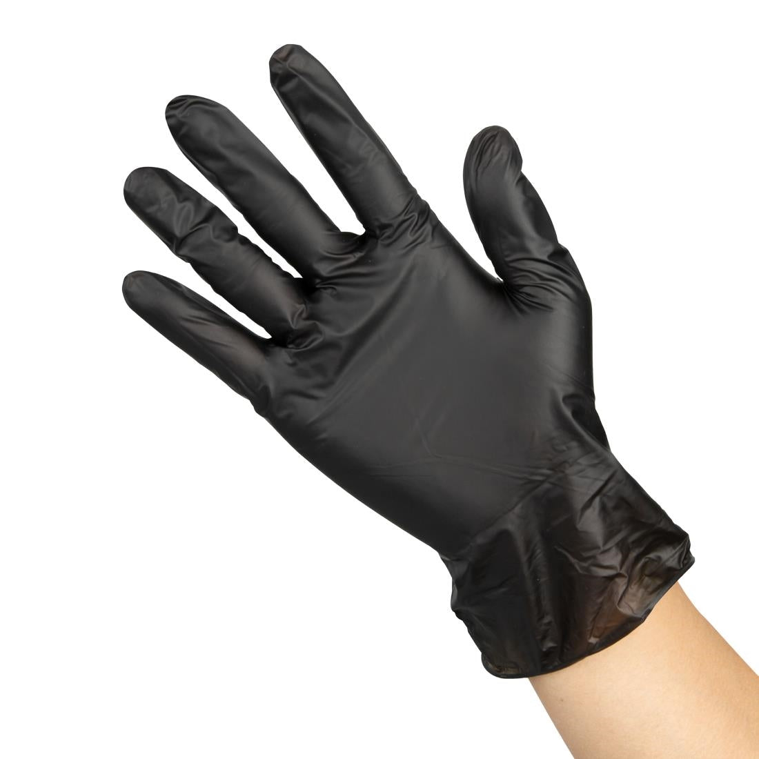 Hygiplas Vinyl Black Powder Free Glove L (100 Pack)