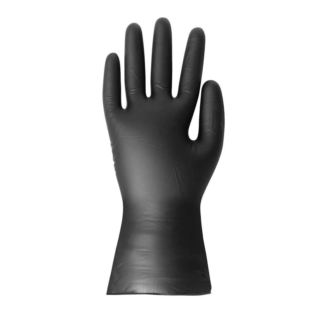 Hygiplas Vinyl Black Powder Free Glove M (100 Pack)