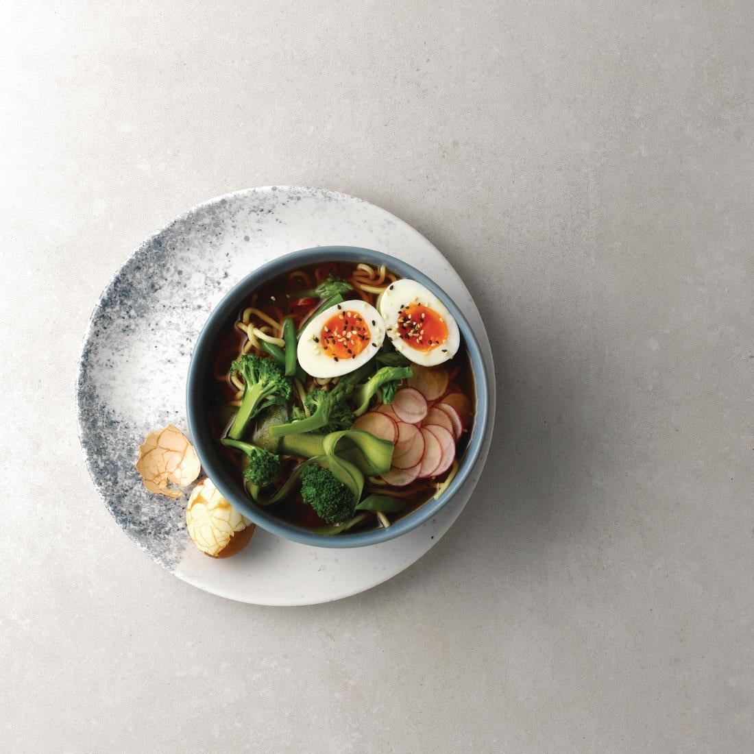 Studio Prints Haze Blue Coupe Plates 11 1/4 " (12 Pack)