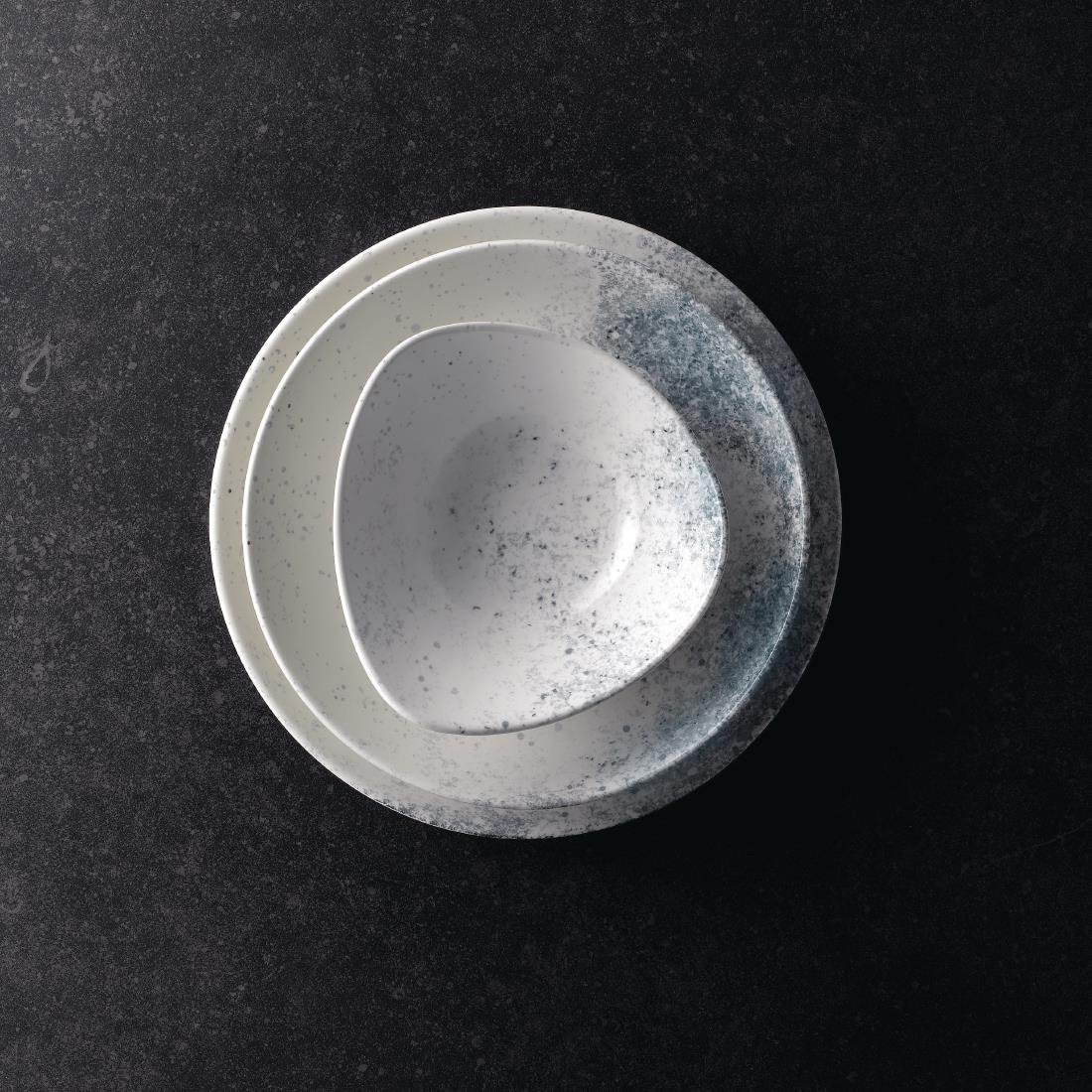 Studio Prints Haze Blue Triangle Bowls 13oz (12 Pack)