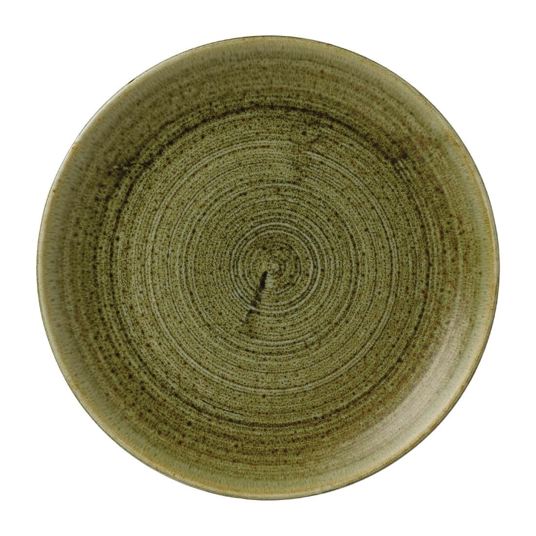 Stonecast Plume Olive Coupe Plates 8 2/3 " (12 Pack)