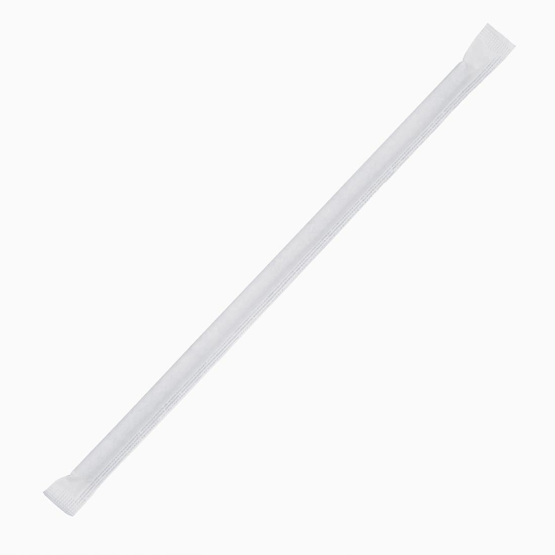 Fiesta Compostable Individually Wrapped Paper Straws Black (250 Pack)