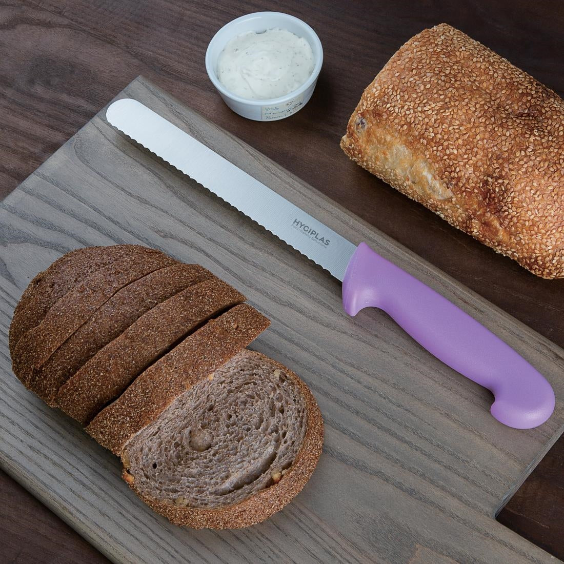 Hygiplas Bread Knife Purple 20cm