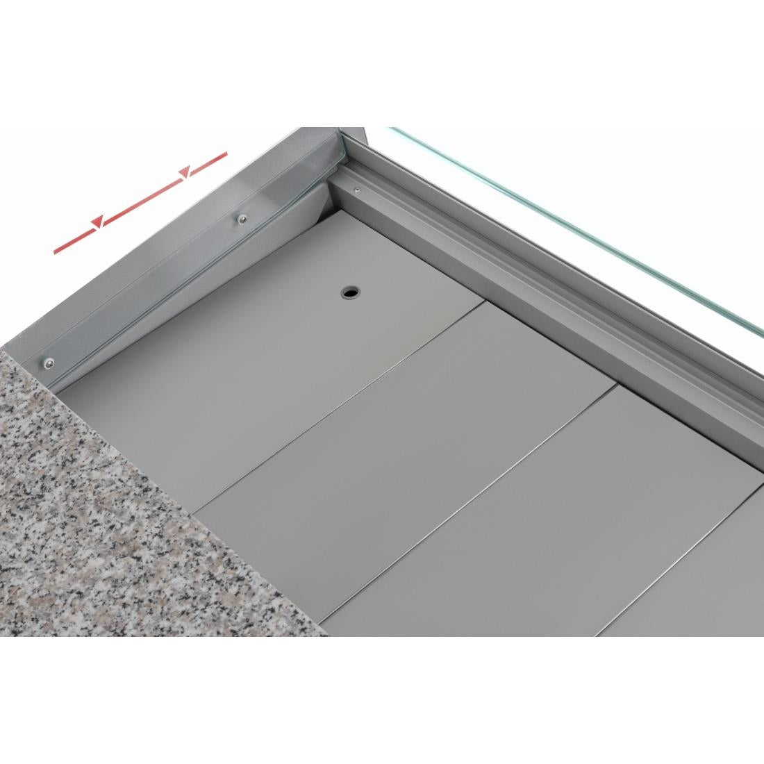 Zoin Tibet Serve Over Counter Grey 1000mm