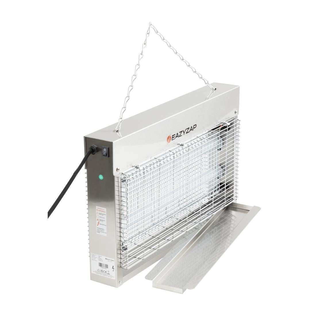 Eazyzap Energy Efficient Stainless Steel LED Fly Killer 100m²