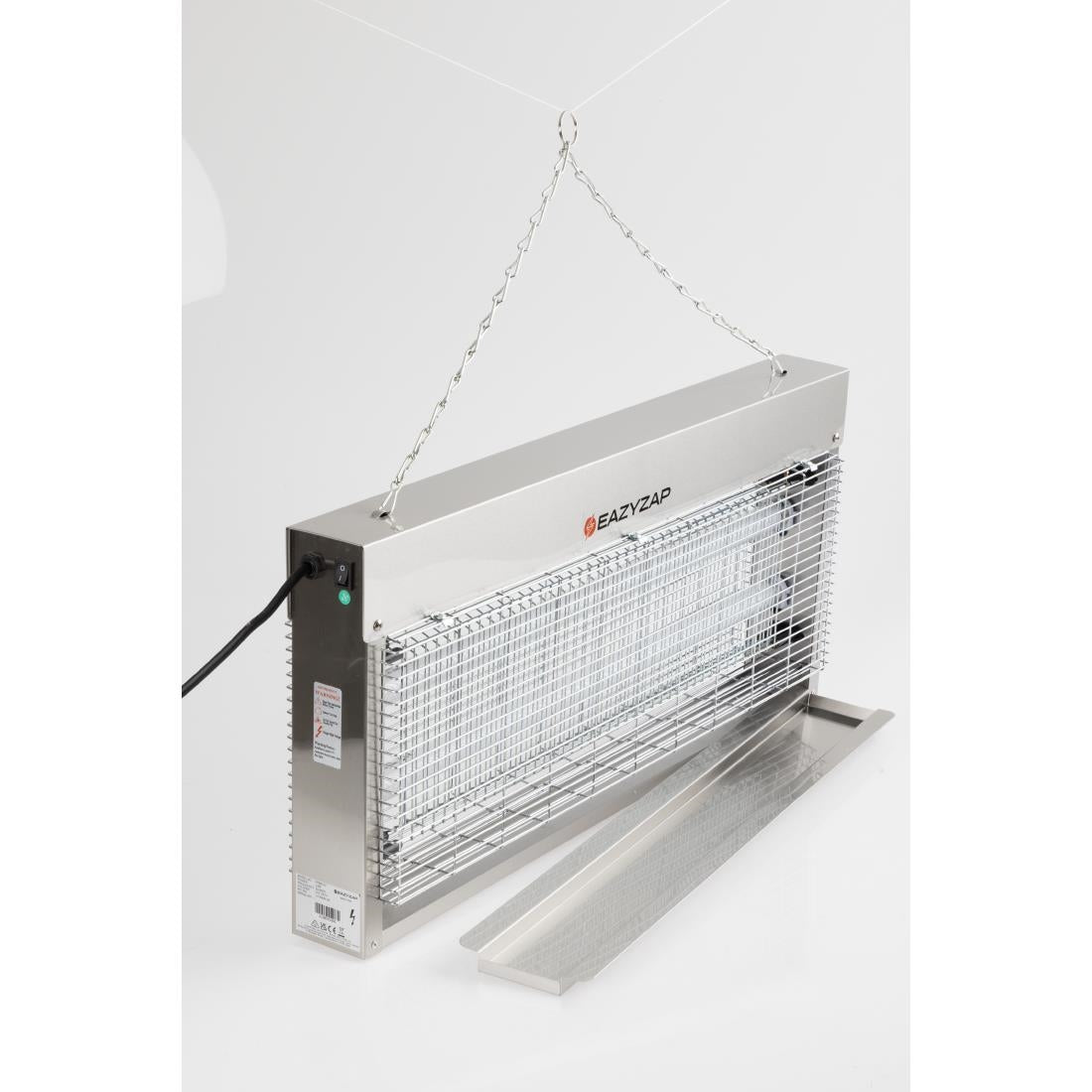 Eazyzap Energy Efficient Stainless Steel LED Fly Killer 150m²