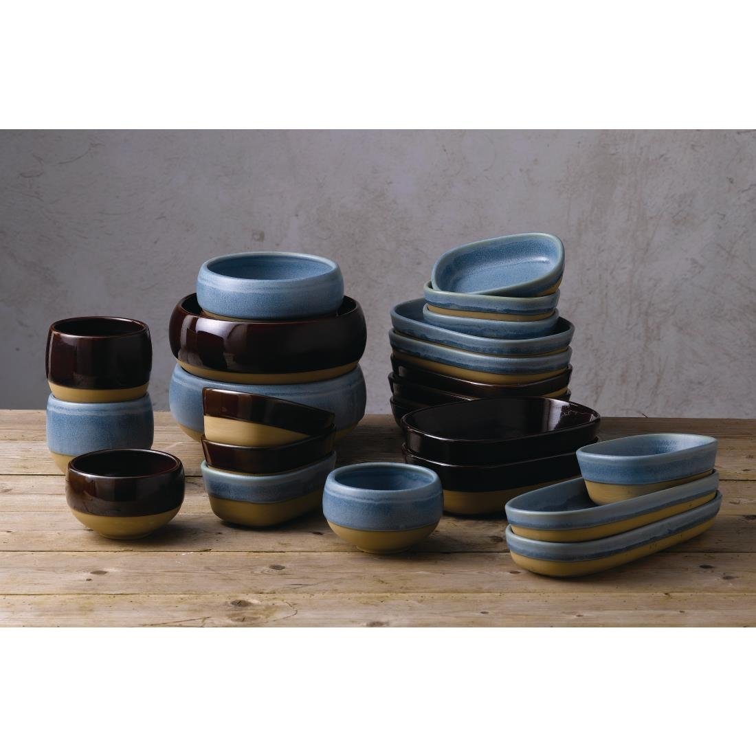 Churchill Emerge Oslo Blue Dishes 170x120mm (6 Pack)