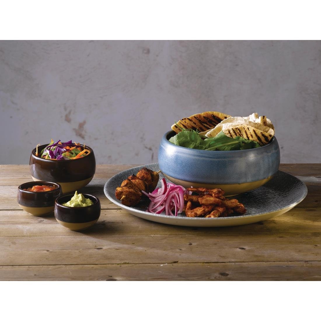 Churchill Emerge Oslo Blue Bowls 158mm (6 Pack)