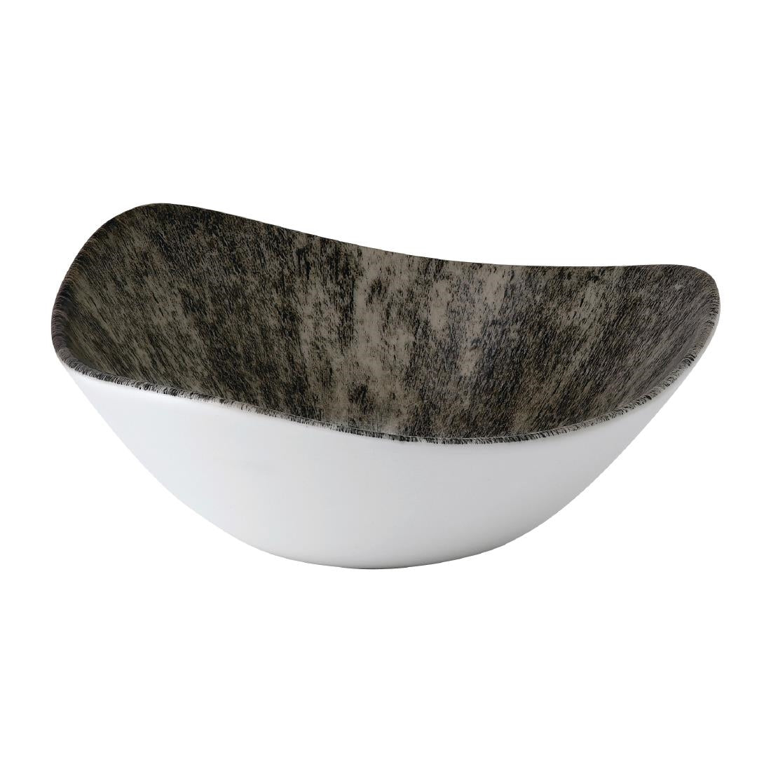 Churchill Stone Lotus Bowls Quartz Black 185mm (12 Pack)
