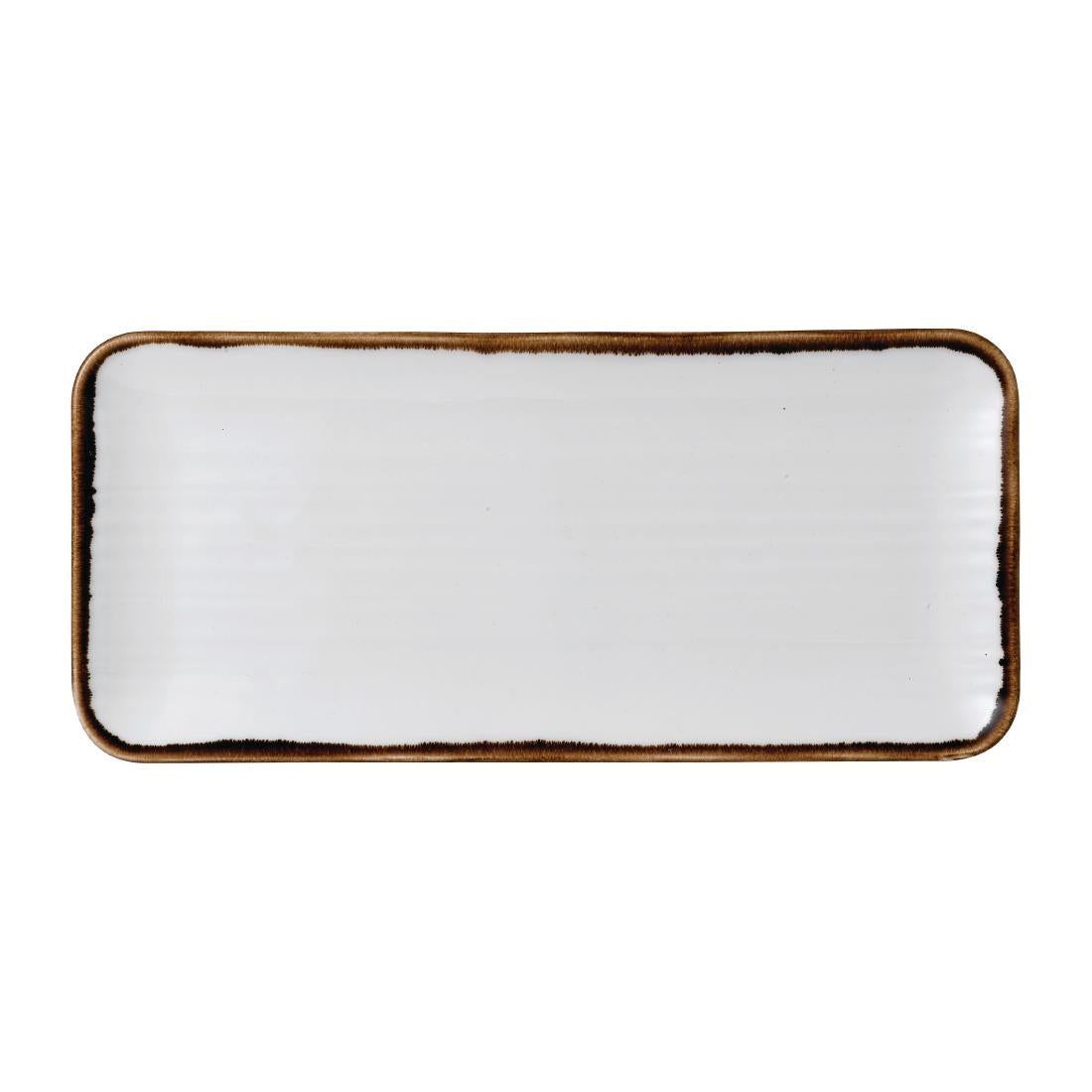 Dudson Harvest Organic Coupe Rectangle Platters Natural 346x156mm (6 Pack)