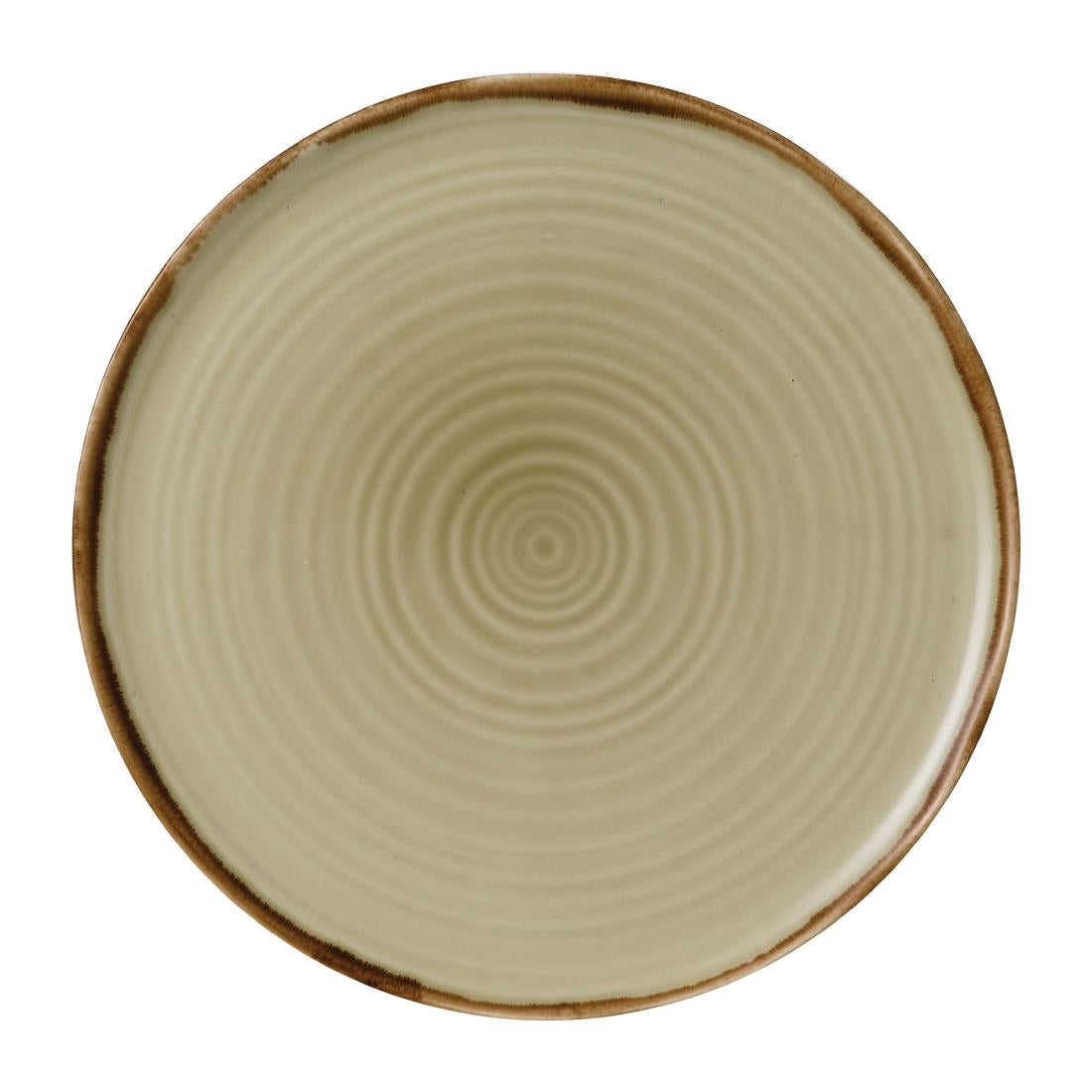 Dudson Harvest Organic Coupe Flat Plates Linen 318mm (6 Pack)