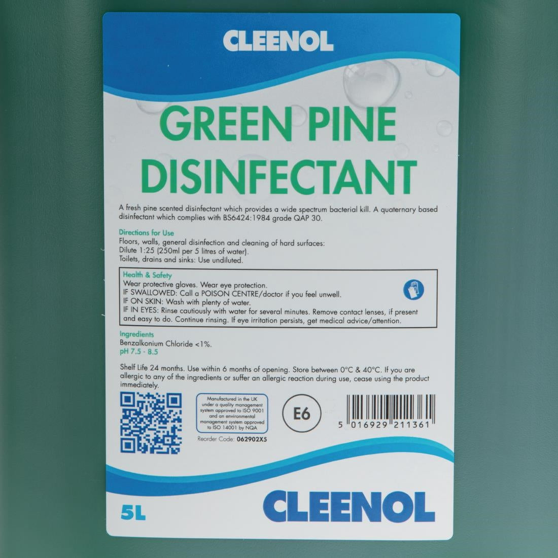 Cleenol Green Pine Disinfectant 5Ltr (2 Pack)