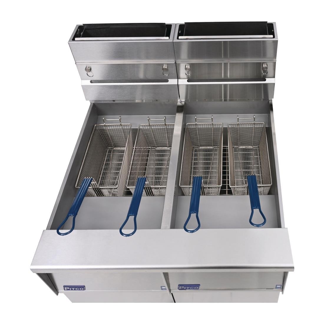 Pitco Solstice Free Standing Natural Gas Filtration Fryer SG14RS/FD-FF