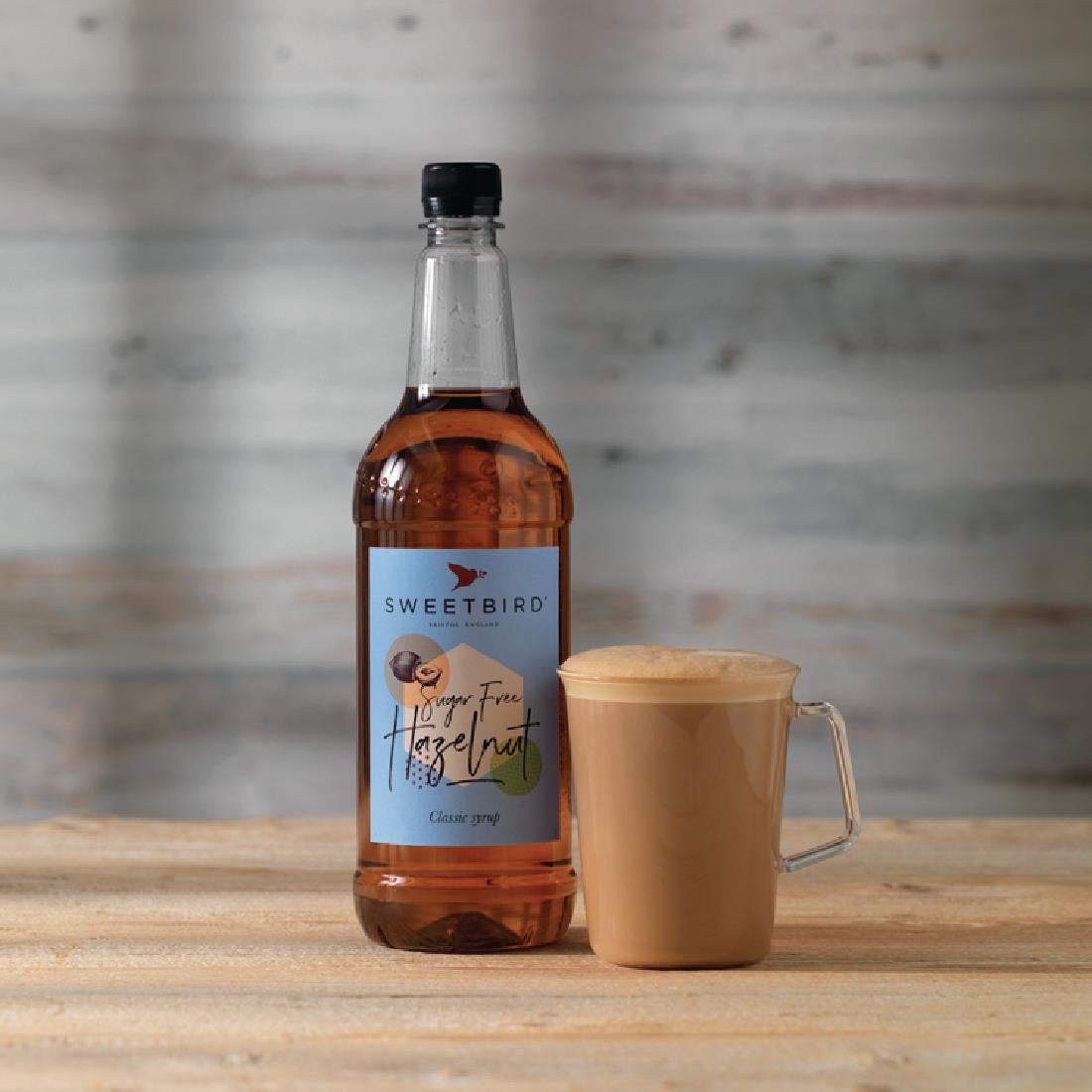 Sweetbird Sugar-free Hazelnut Syrup 1Ltr