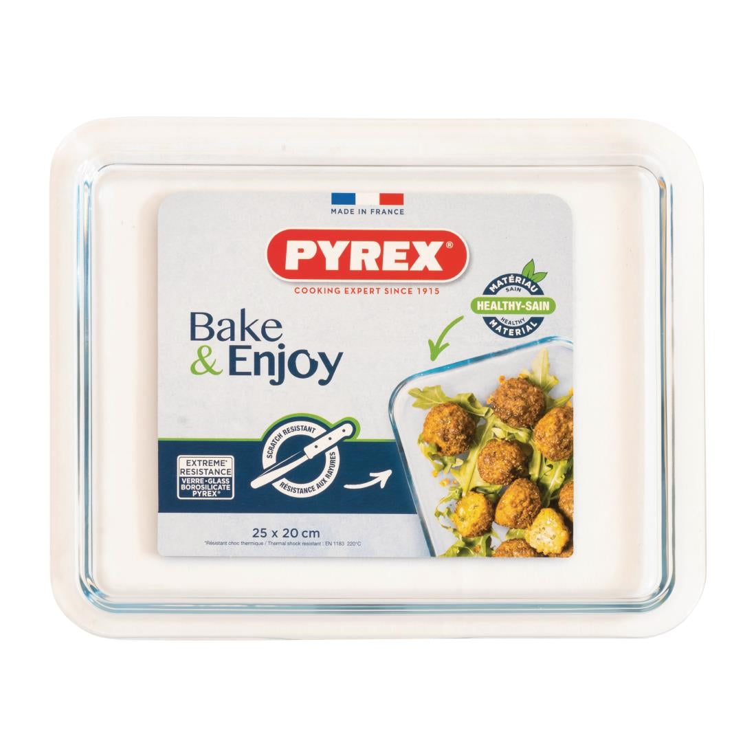 Pyrex Cook and Care Glass Tray 250x200mm