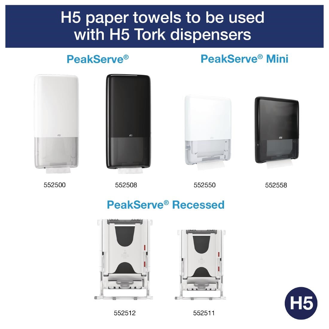 Tork PeakServe Continuous 1-Ply Hand Towels White (12x 410 Pack)