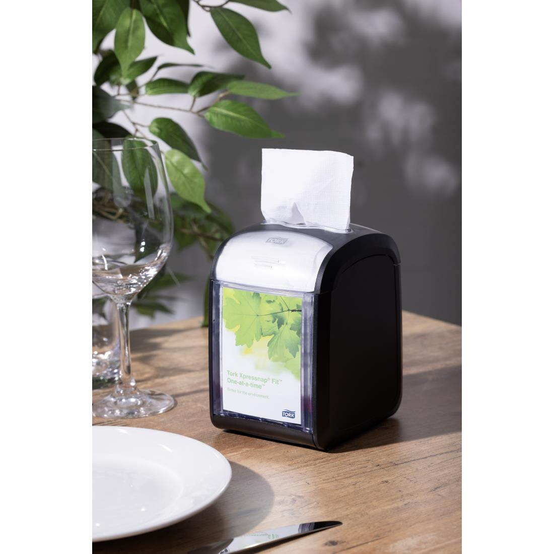 Tork Xpressnap Fit Tabletop Napkin Dispenser Black N14