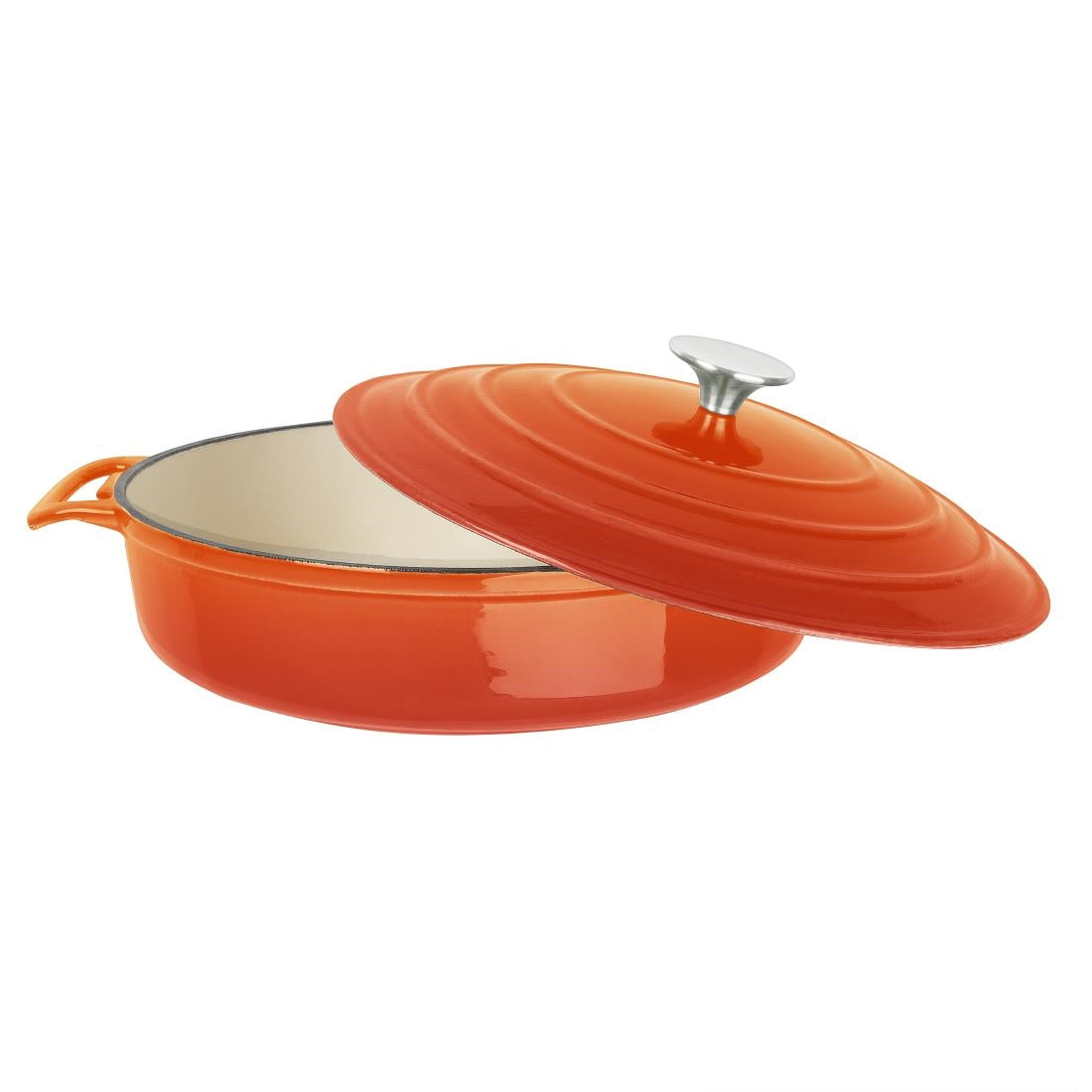 Vogue Round Sauté Pan Orange 28cm
