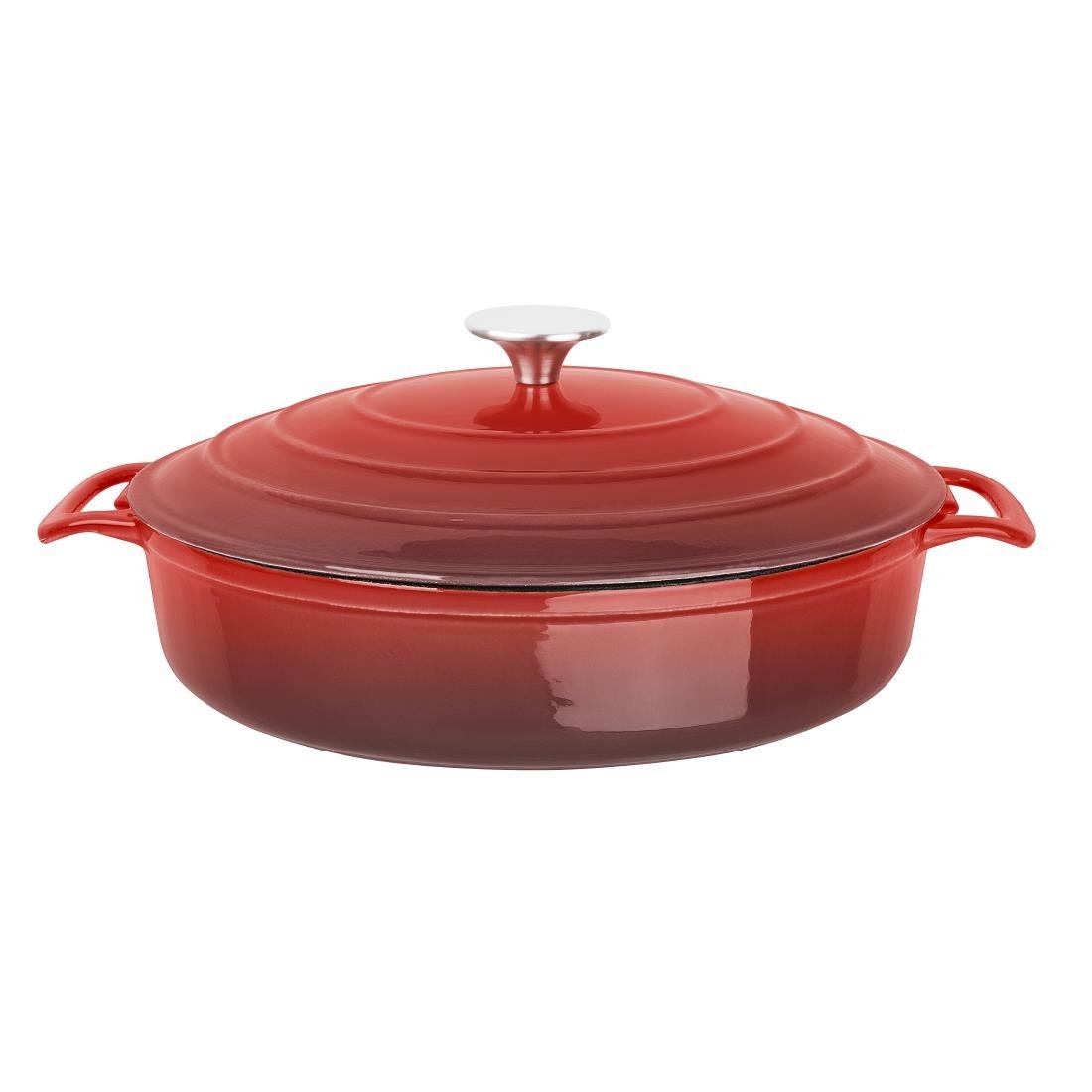 Vogue Round Sauté Pan Red 28cm