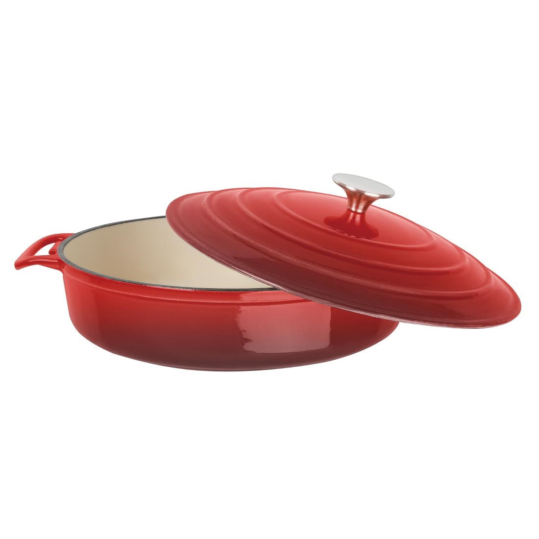 Vogue Round Sauté Pan Red 28cm
