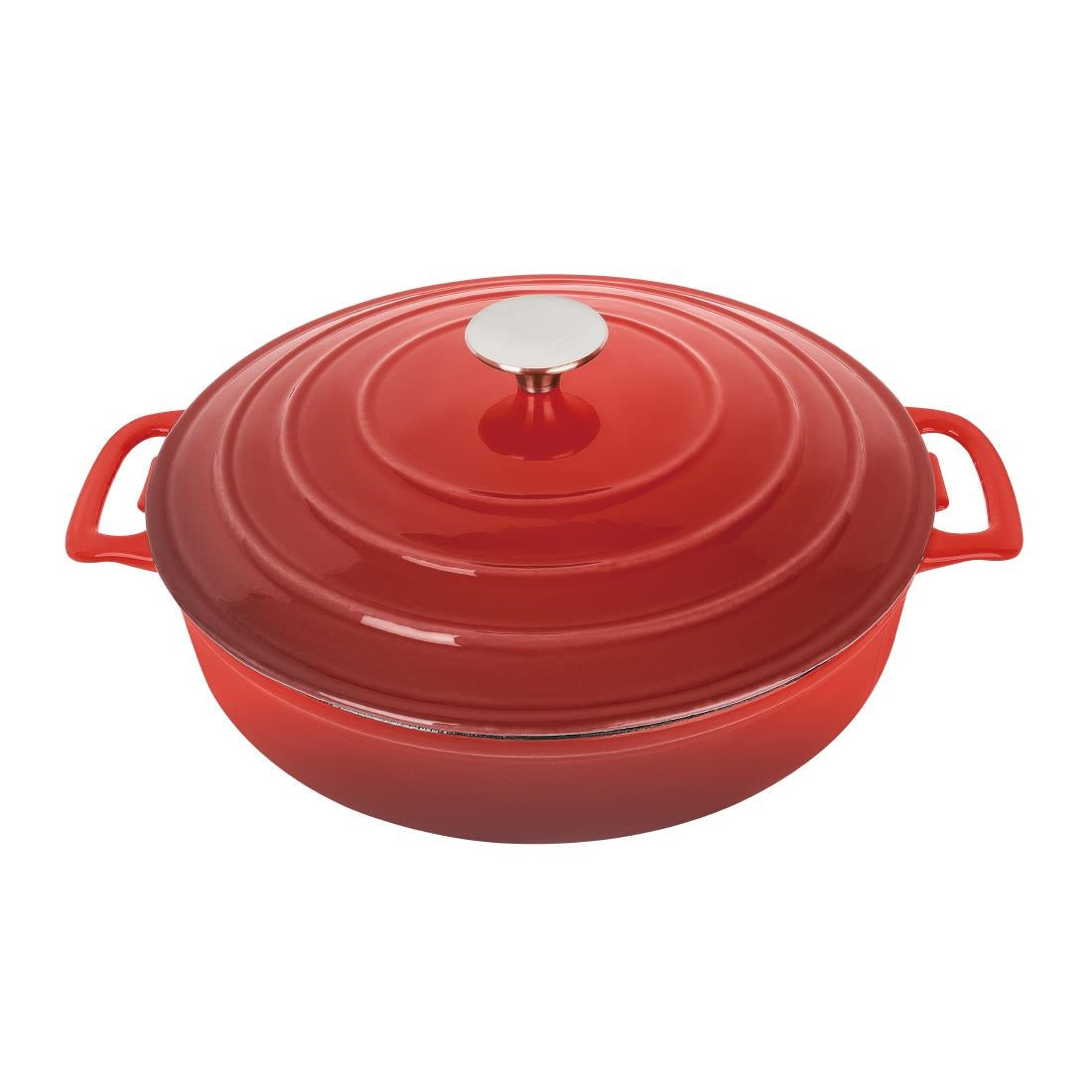 Vogue Round Sauté Pan Red 28cm