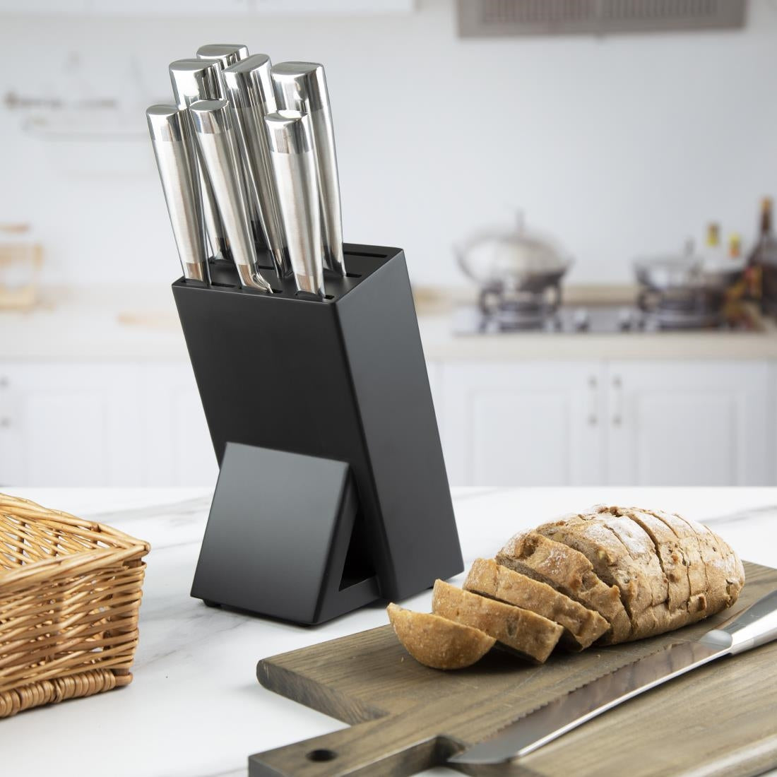 Vogue Tsuki Wooden Knife Block 8 Slots