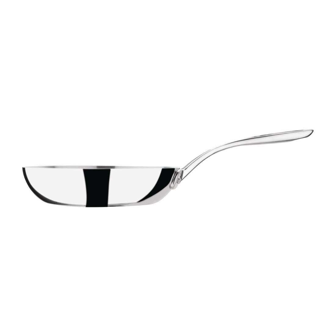 Vogue Stainless Steel and Aluminium Tri-Wall Frying Pan 20cm
