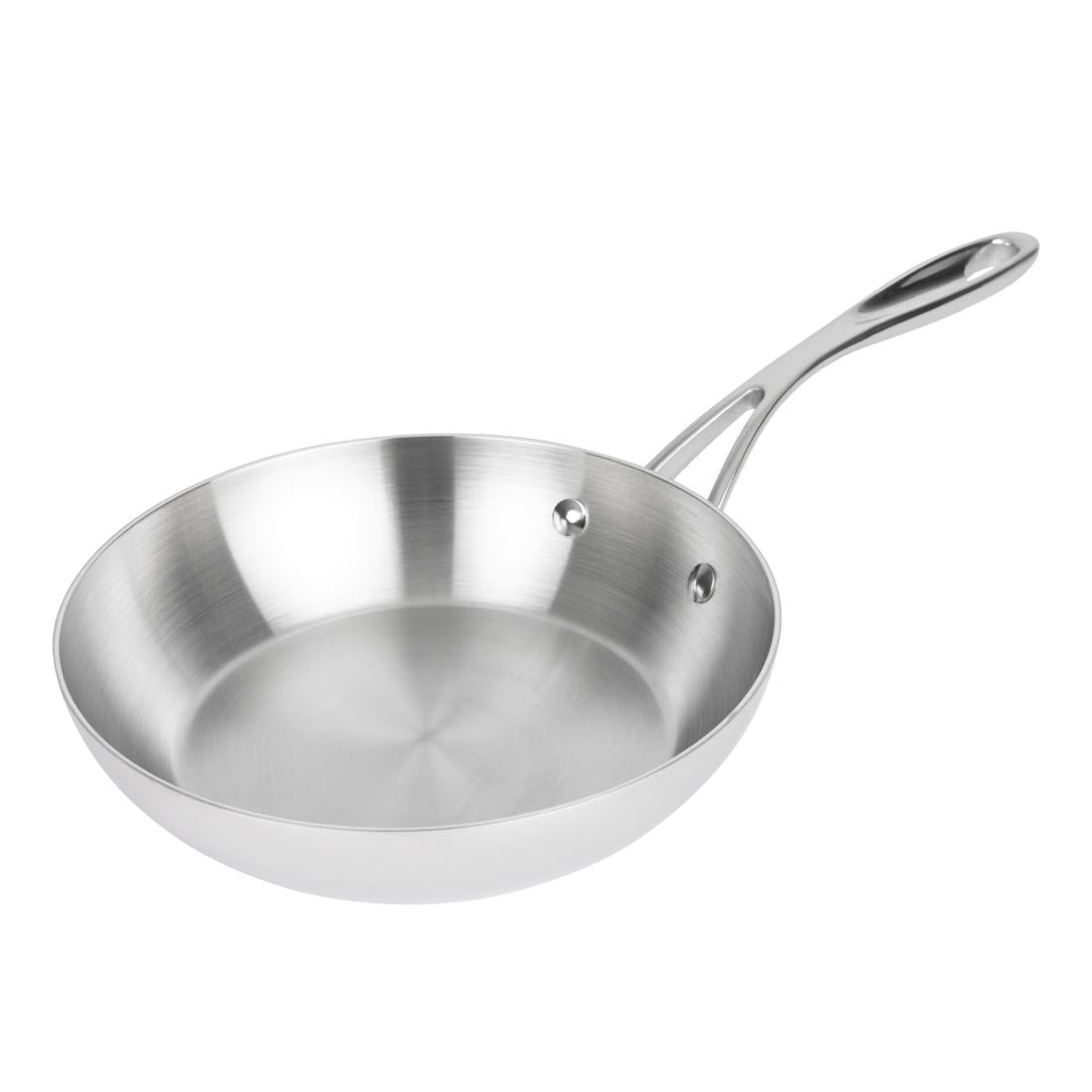 Vogue Stainless Steel and Aluminium Tri-Wall Frying Pan 20cm