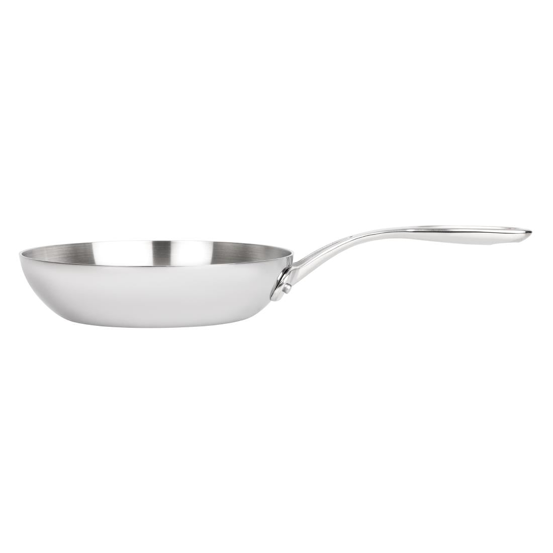 Vogue Stainless Steel and Aluminium Tri-Wall Frying Pan 20cm