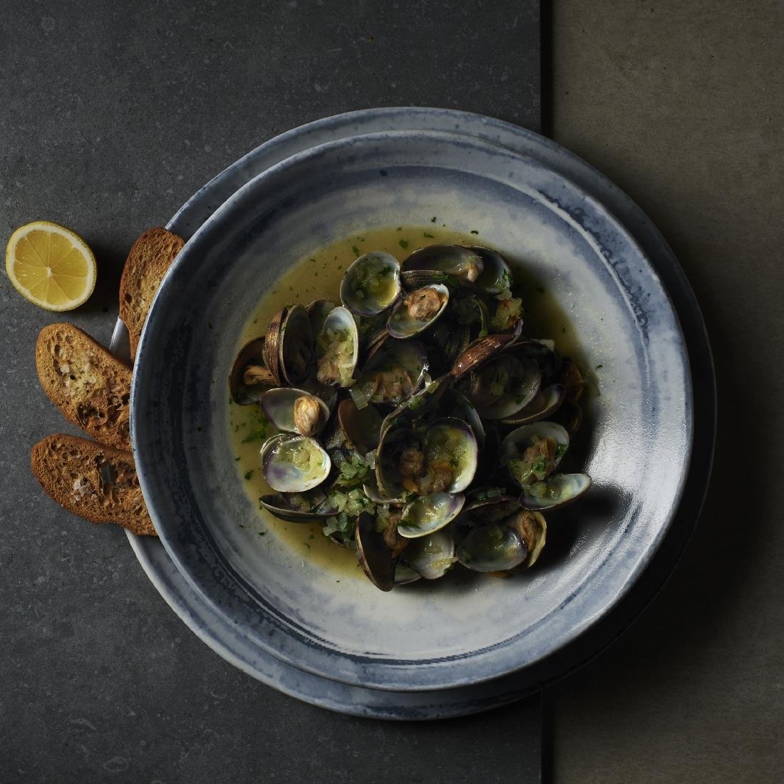 Dudson Makers Finca Nova Rimmed Soup Bowls Limestone 210mm (12 Pack)