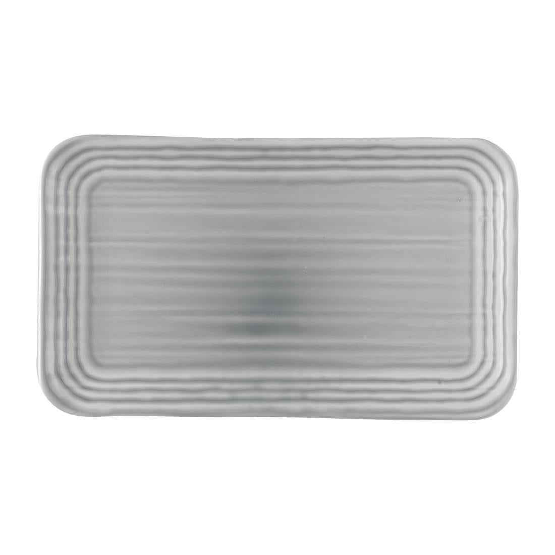 Dudson Harvest Norse Organic Rectangular Plates Grey 270x160mm (12 Pack)