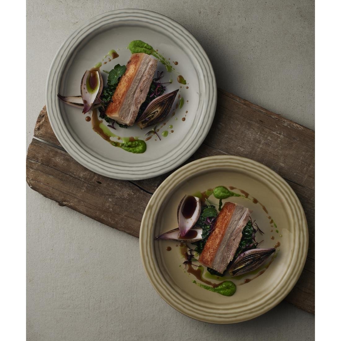 Dudson Harvest Norse Linen Nova Plates 229mm (12 Pack)